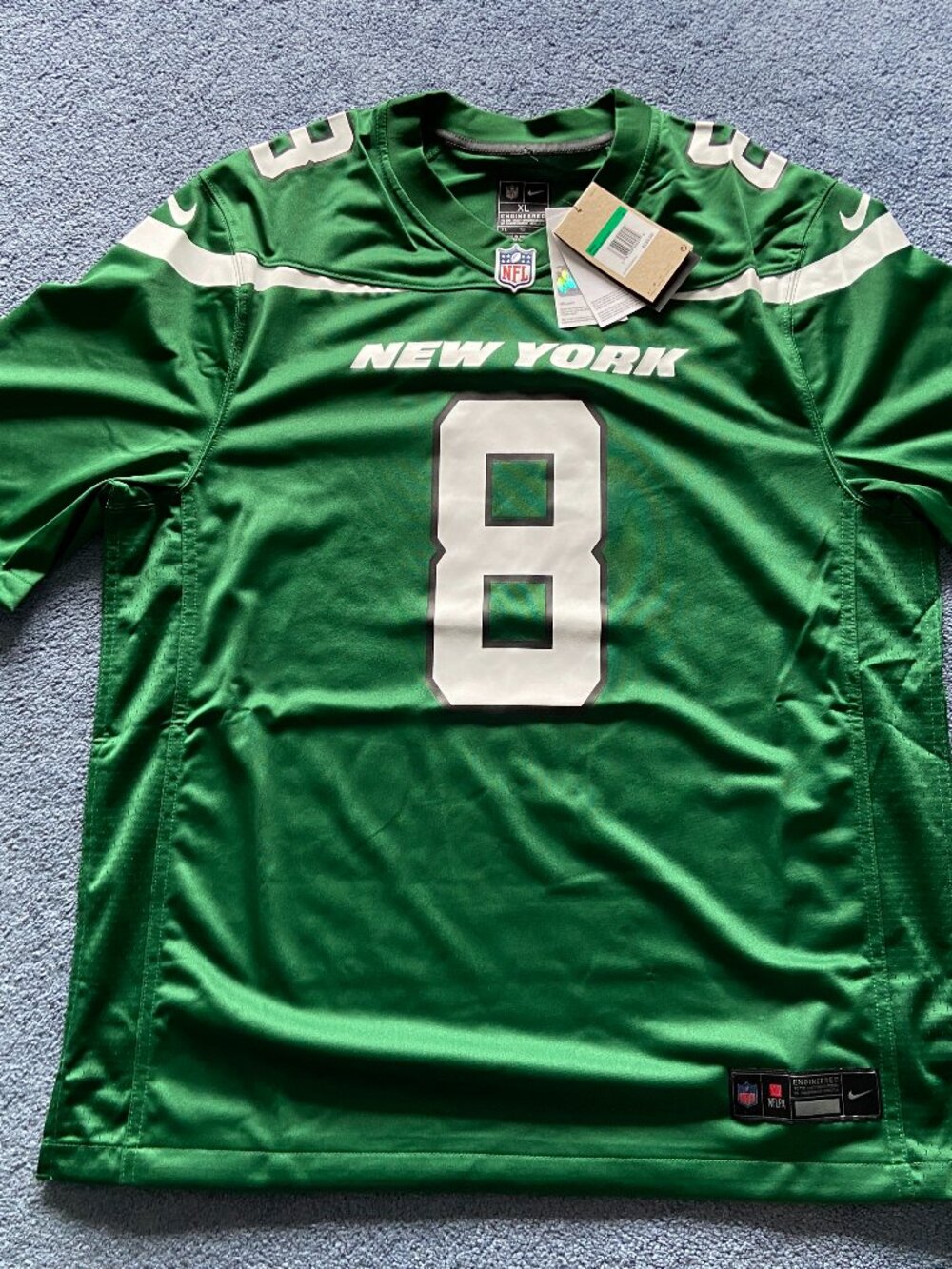 Nike Men's Green Aaron Rodgers New York Jets Game Jersey Size XL NWT